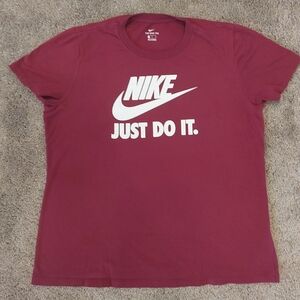 Nike Men's Burgundy Just Do It Tee